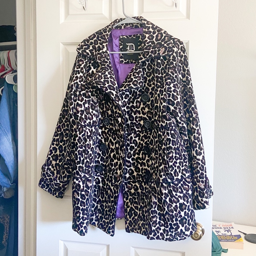 Dollhouse Leopard Dress/ winter coat